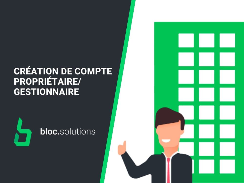 Création de compte dans Bloc Solutions